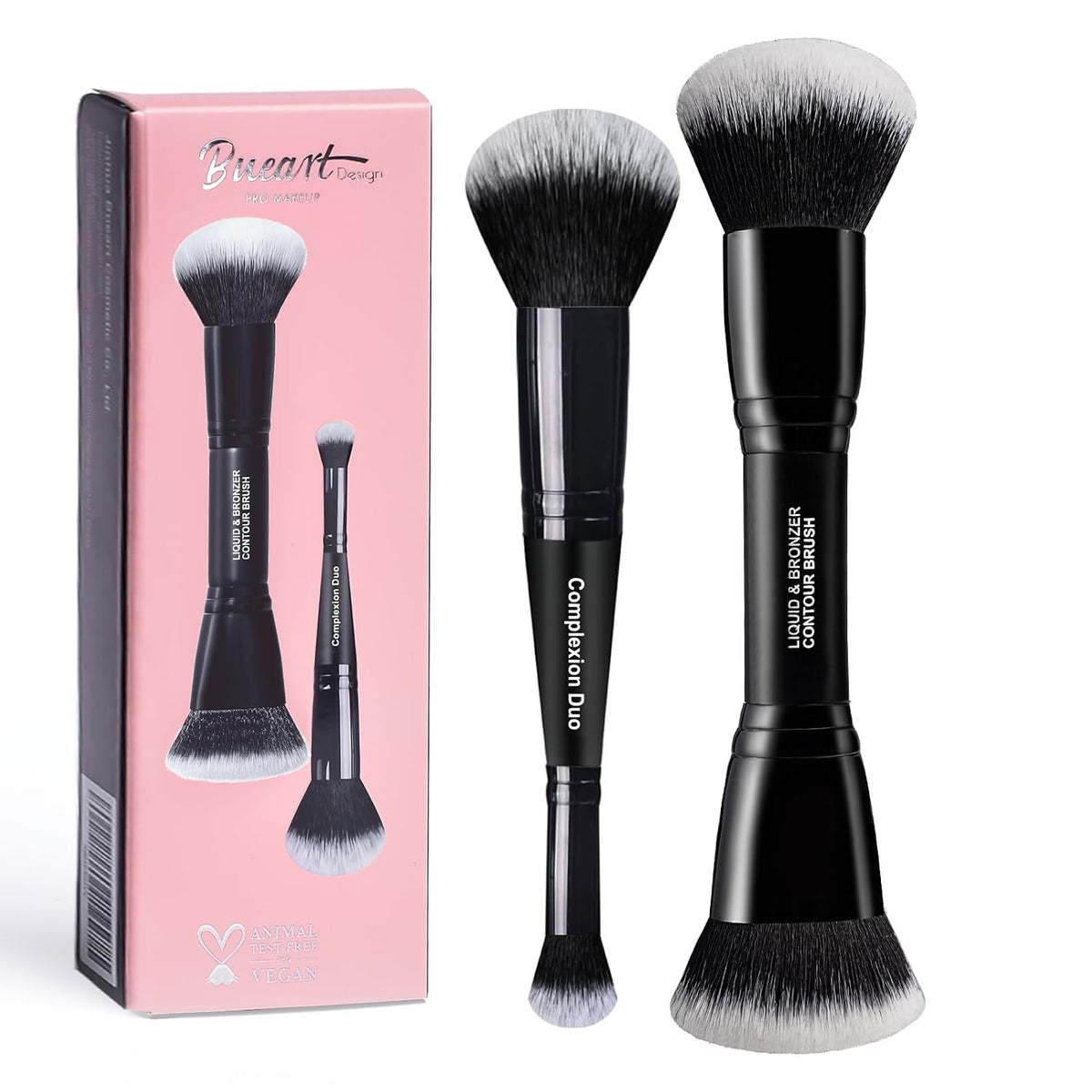 Complexion Duo Brush & Liquid Bronzer Contour Makeup Brushes Set M18