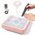 Professional Nail Dust Collector 40W Vacuum with Lamp for Salon | Low noise, Reusable filter, Strong vacuum fan, Dust