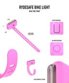 Bike Light - Head Tube Front - Pink