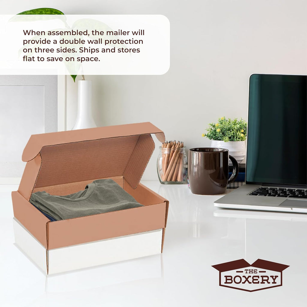 21 7/8 x 10 x 2 Inch-50-Pack, Kraft/Brown Corrugated Shipping Box Mailers, Sturdy Shipping Boxes, Professional