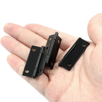 24 Pack 1.5 Inch Black Door Hinge Cabinet Hinge