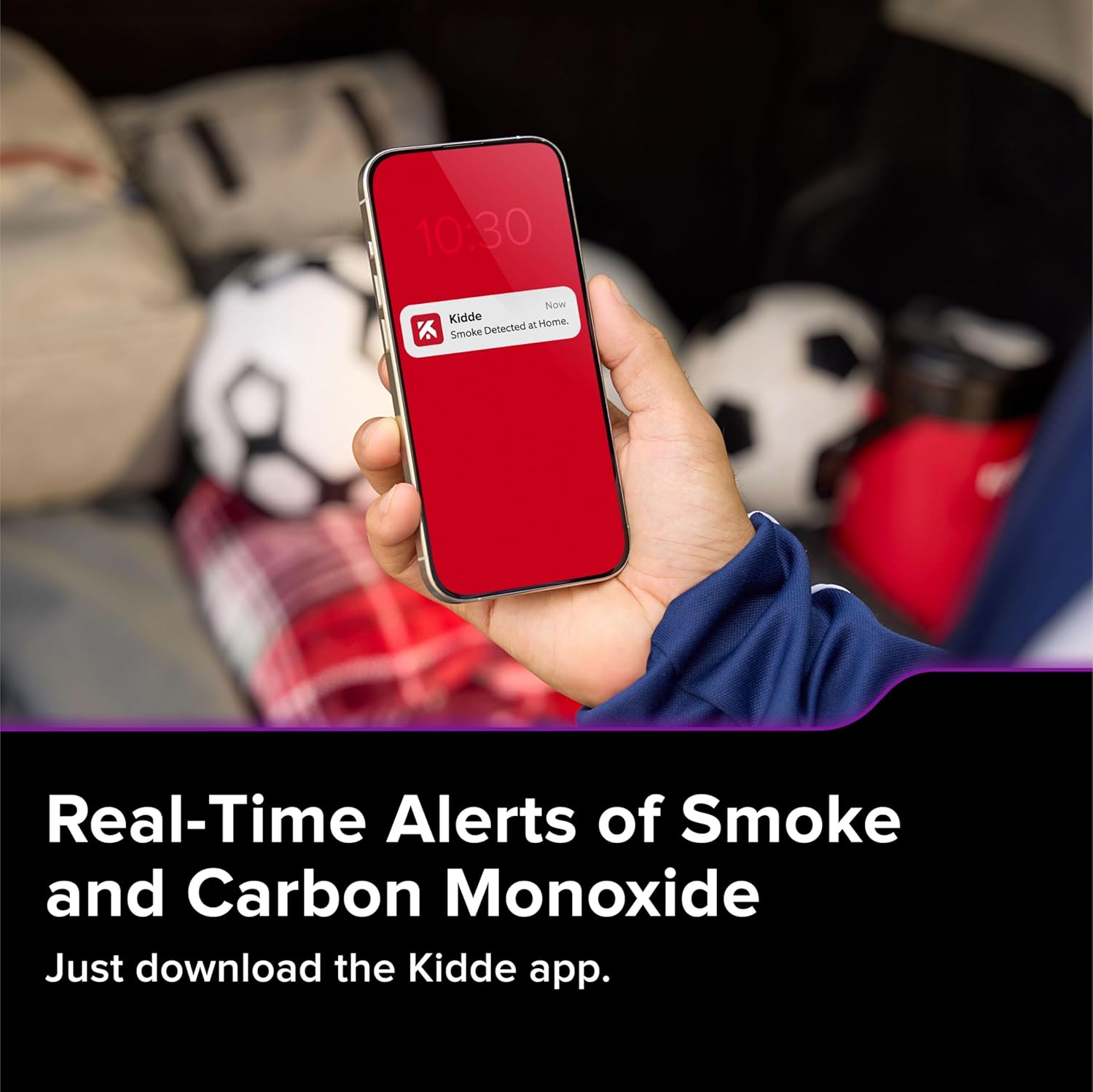 Hardwired Kidde App Enabled Smart Smoke and Carbon Monoxide Detector, AA Battery Backup, Voice Alerts, Interconnected