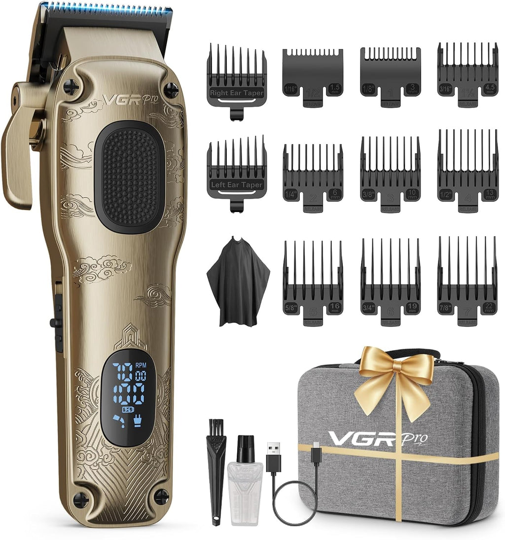 Hair Clippers for Men Professional, Cordless & Corded Barber Clipper | Clippers for Hair Cutting with Package Case