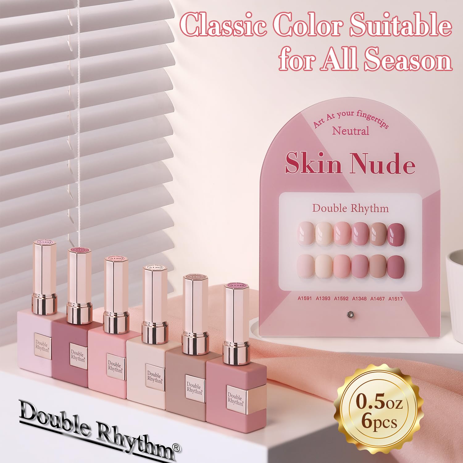 6 Pcs 15 ML Gel Polish Set Same Color Same Bottle Soak Off Gel Polish Kit Nail Art Manicure Salon DIY at Home for
