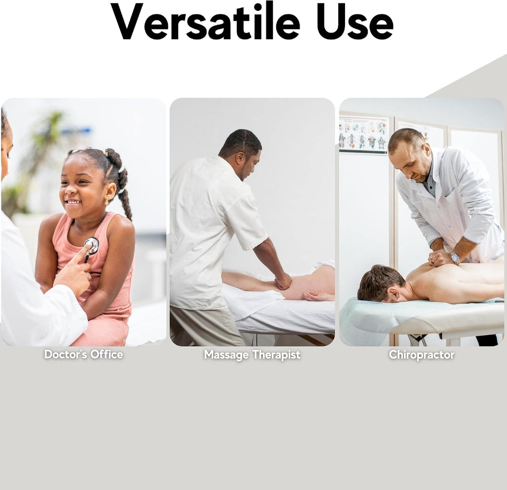 Headrest Exam Table Paper Roll 8 in x 225 ft (2 Pack) – Disposable Smooth Medical Barrier Paper for Massage Tables