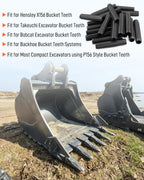Bucket Teeth Roll Pins 1.97"x0.4" Fit for Bobcat Takeuchi JD