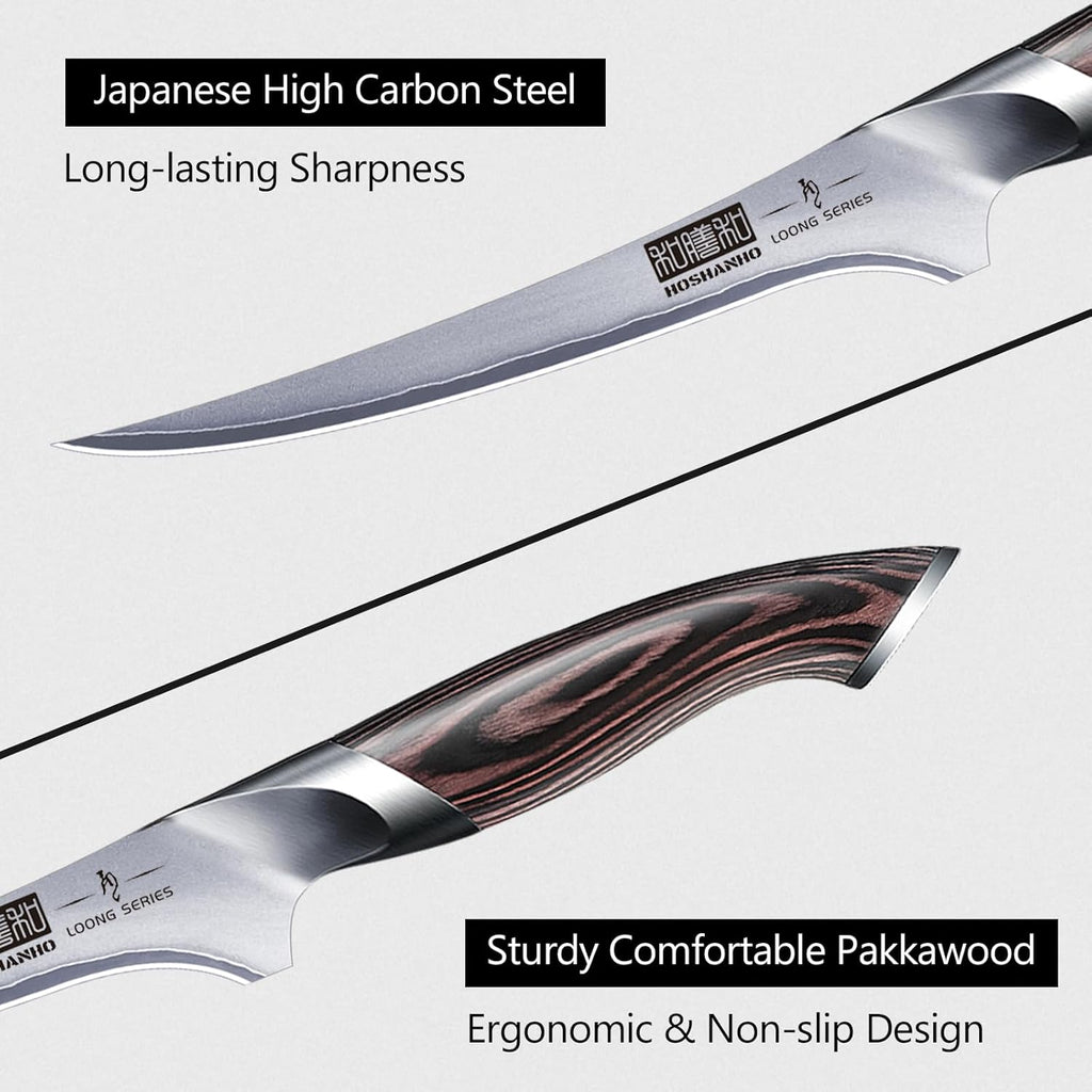 Fillet Knife 7 Inch, Super Sharp Japanese Fish Boning Knife