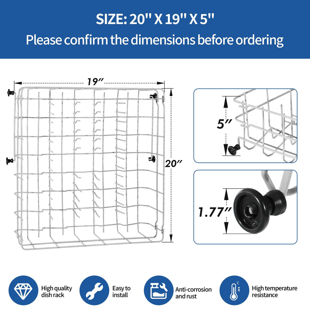 5304535380 Replacement Upper Dishwasher Rack for Frigidaire Kenmore Crosley