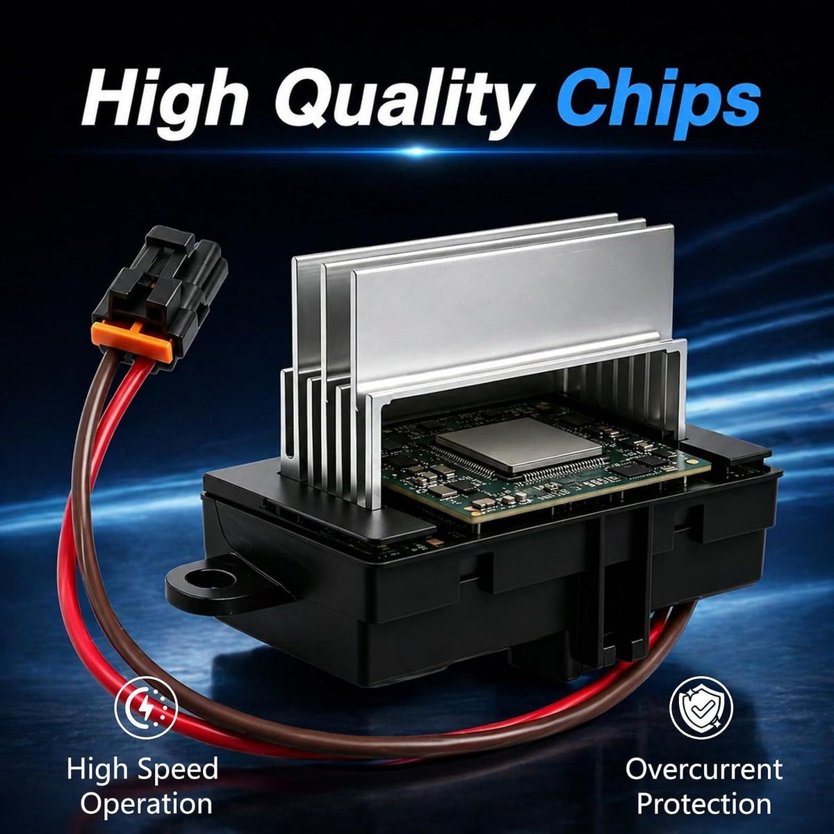 Blower Motor Resistor Heater, Fan Control Module Compatible with Hummer H2 2003-2007 Replace#: 19331830 19329838
