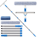 77'' Long Squeegee Window Cleaner Tool for Indoor Outdoor Windows