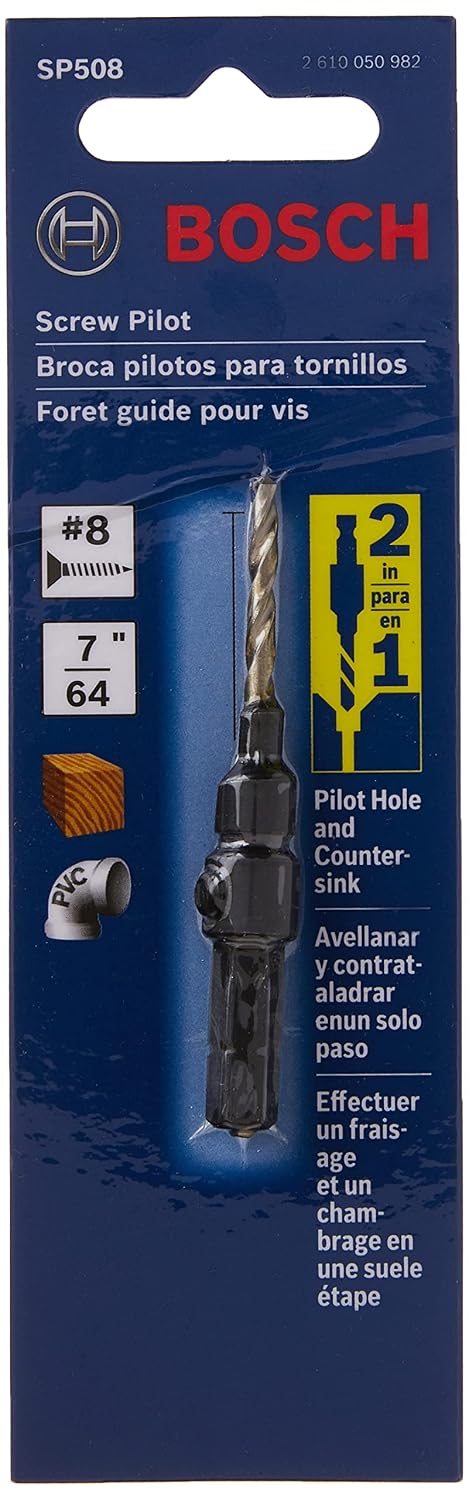 Bosch SP508#8 Hex Shank Countersink Drill Bit