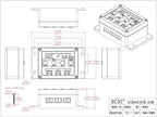 Automatic Transfer Switch, AC120V 30Amp, ATS Auto Transfer Switch, HCDC HD067/120V30A