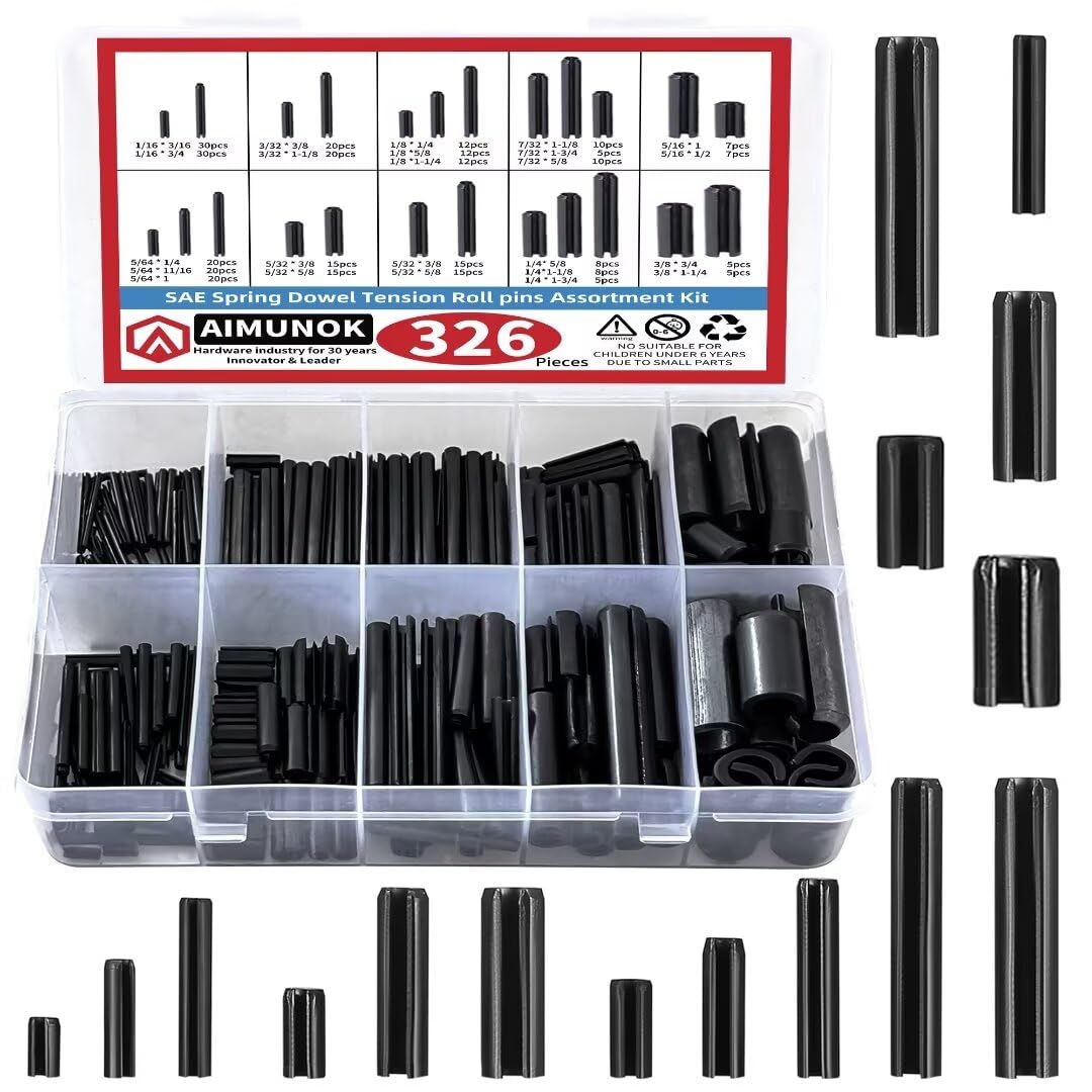 326PCS SAE Roll Pin Set(24 Sizes )