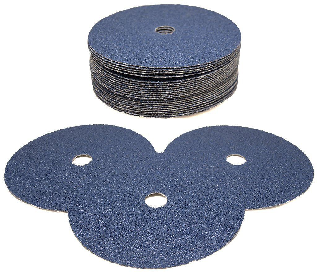 Benchmark Abrasives 7" Resin Fiber Sanding Discs, 36 Grit, 25-Count