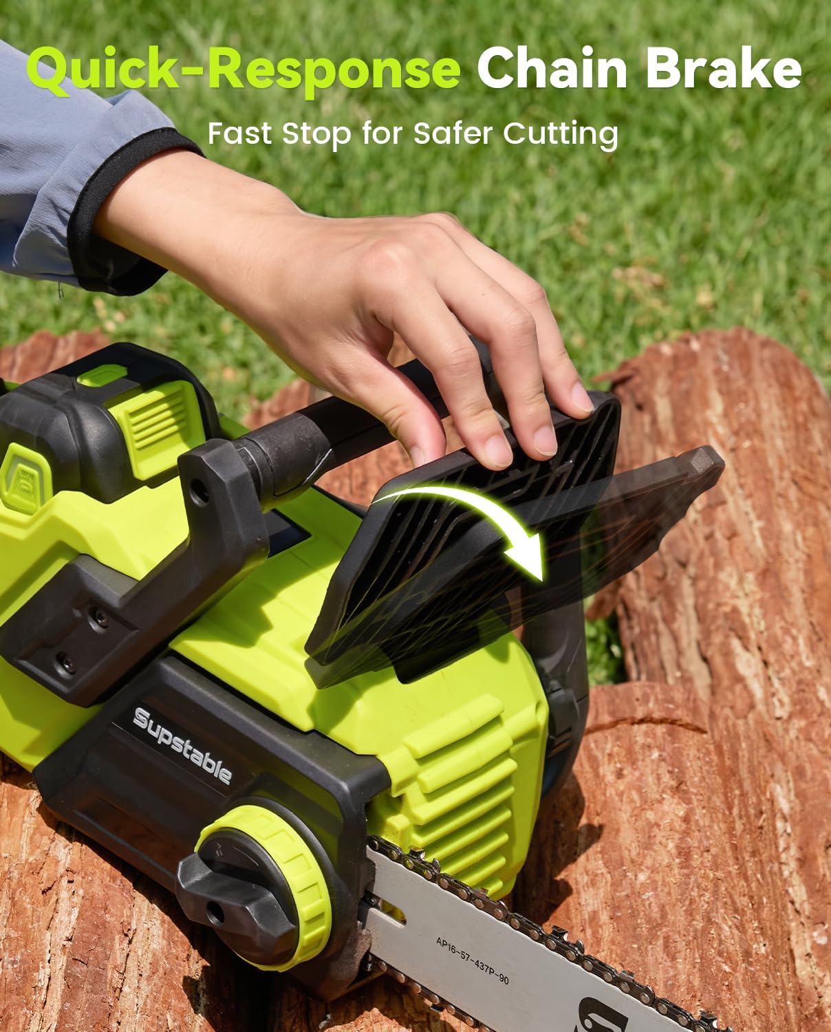 16 Inch Electric Chainsaw Cordless, 2000W Brushless Chainsaw, 4.0Ah Battery & Fast Charger, 40V Electric Chain Saws