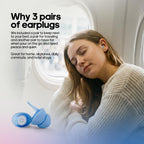 Ear Plugs for Sleeping - Soft Silicone, 3 Sets, Standard