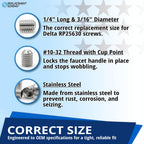 ReplacementScrews Set Screws Compatible with Delta RP25620