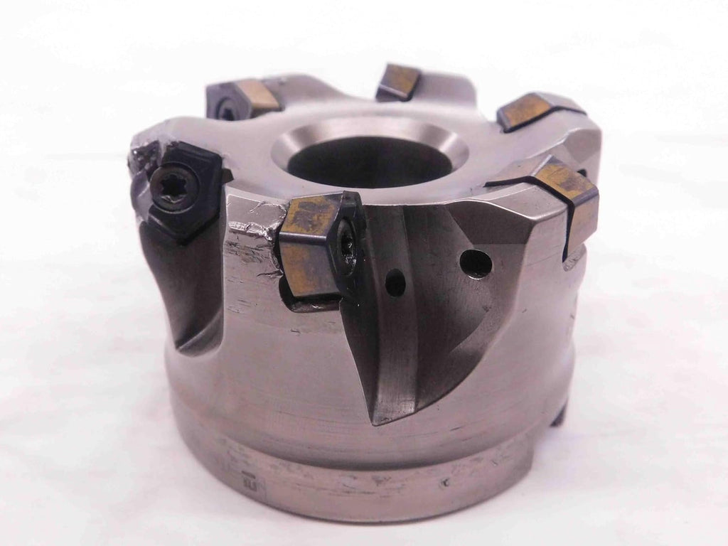 ISCAR 3" O.D. COOLANT Thru FACE Mill 1 1/4 Pilot 1/2 Key Holds 6 Inserts 3.0 - NS3396BL5