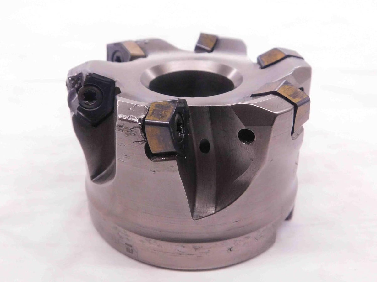 ISCAR 3" O.D. COOLANT Thru FACE Mill 1 1/4 Pilot 1/2 Key Holds 6 Inserts 3.0 - NS3396BL5