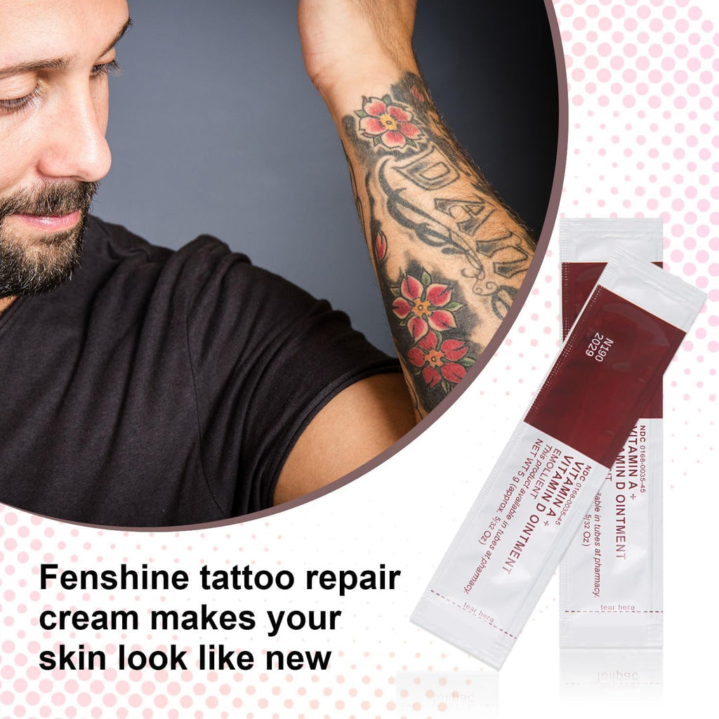 Tattoo Scar Repair Gel 50Pcs -Vitamin A&D Ointment for Tattoo Aftercare,Dry Skin & Scar Fading for Skin Moisturising
