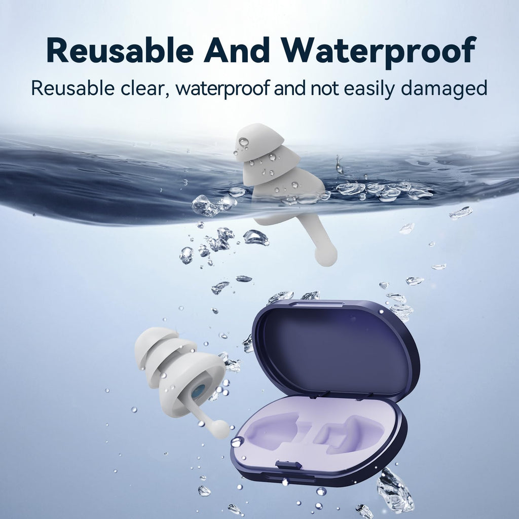 Ear Plugs for Sleeping,Reusable Noise Cancelling Ear Plugs
