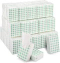 100 Pack Pocket Tissues, 3 Ply Sage Green Gingham Travel Tissues