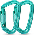 Auto Locking Carabiners 24KN (Major Load 5400 lbs) Heavy Duty Spring Lock Carabiners, Secure Climbing Carabiner with