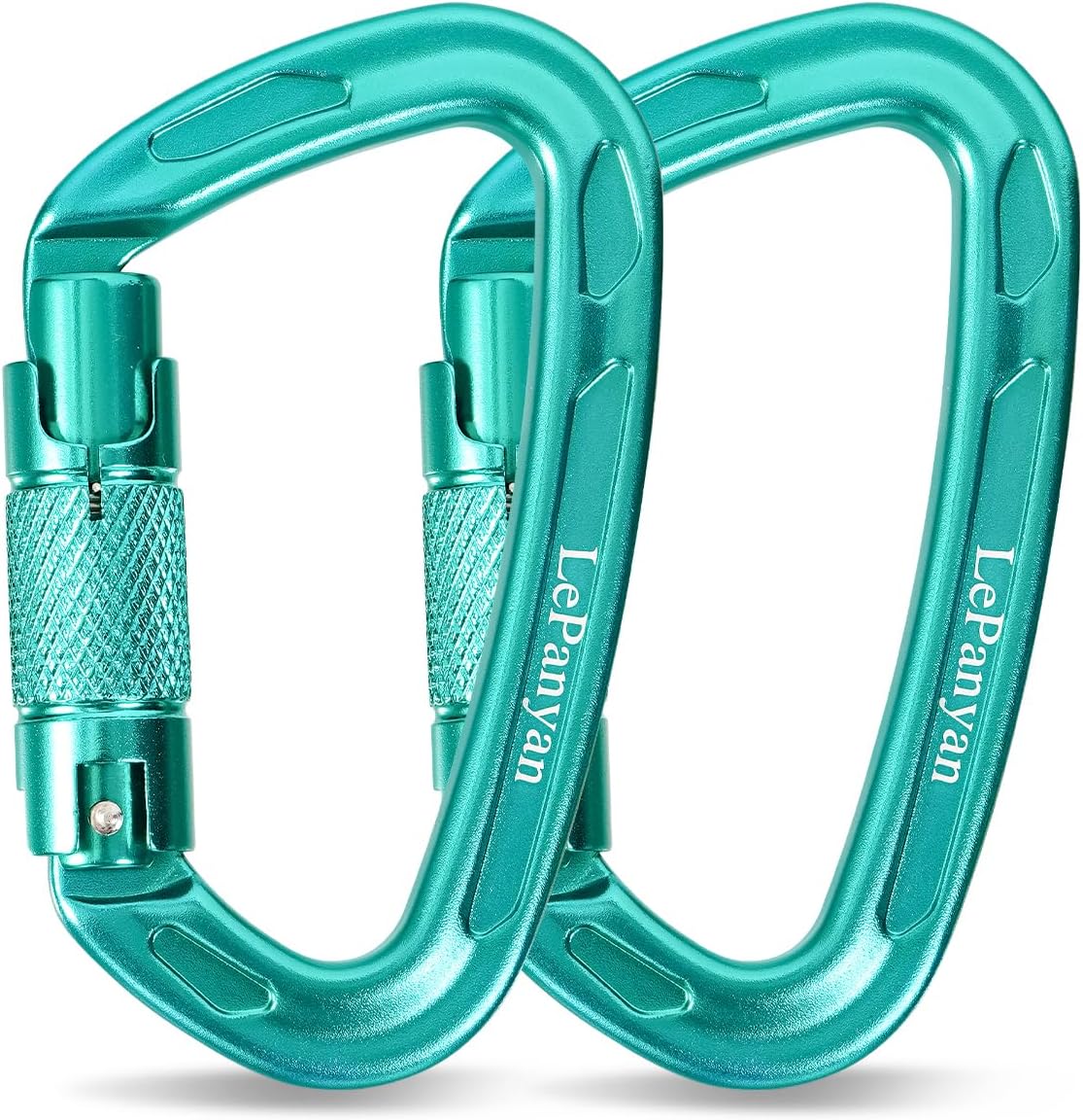 Auto Locking Carabiners 24KN (Major Load 5400 lbs) Heavy Duty Spring Lock Carabiners, Secure Climbing Carabiner with