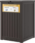 Package Delivery Box for Outside, Waterproof Outdoor Storage, Brown