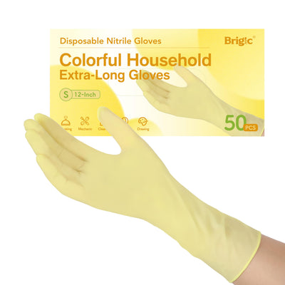 12 Inch Long Cuff Nitrile Gloves, Disposable Gloves