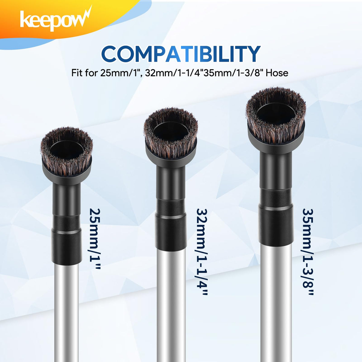 Vacuum Brush Attachment With Universal Connector Compatible with Shark