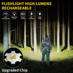 Rechargeable Flashlights High Lumens, 7Mode Super Bright Flashlight Powerful, Adjustable Tactical Flash Light, Gifts