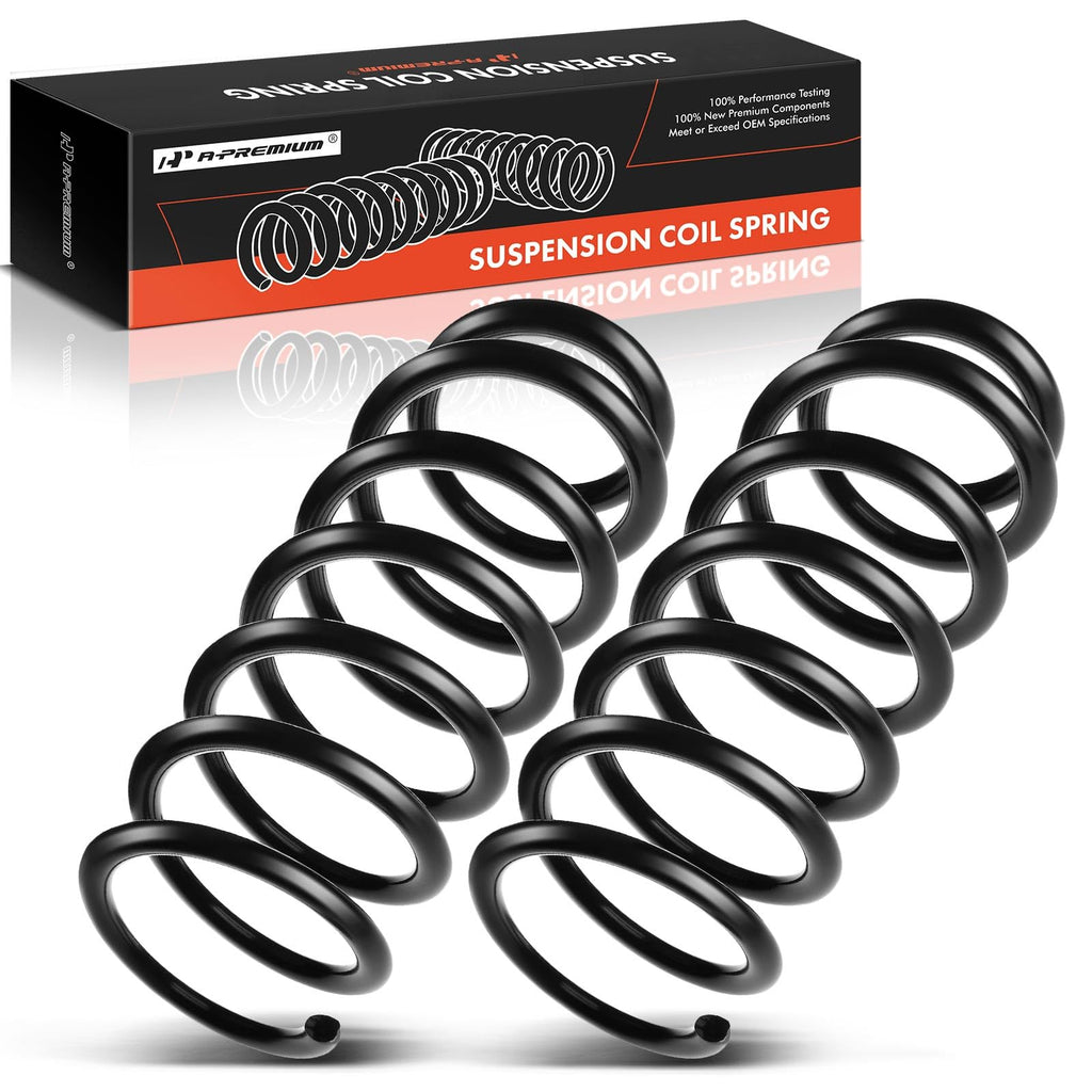 A-Premium Rear Suspension Coil Spring Set Compatible with BMW