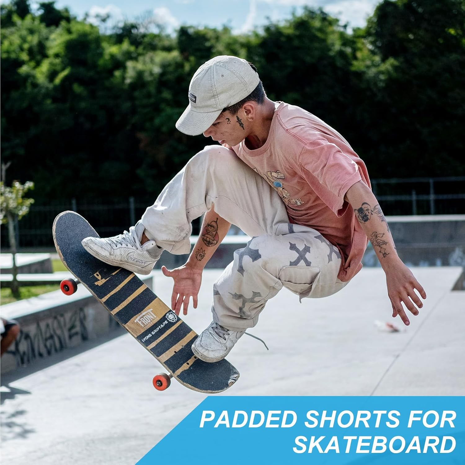 3D Protection Hip Butt EVA Padded Shorts, Crash Pad Impact Gear for Ski, Skating, Snowboarding, Skateboarding for Men