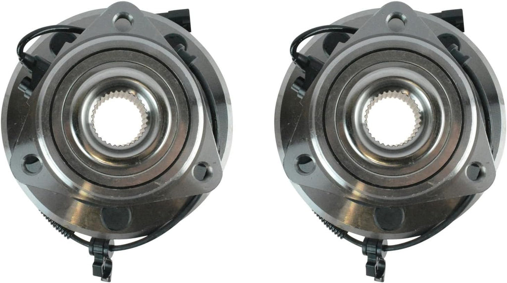 TRQ Front Wheel Bearing & Hub Assembly Set