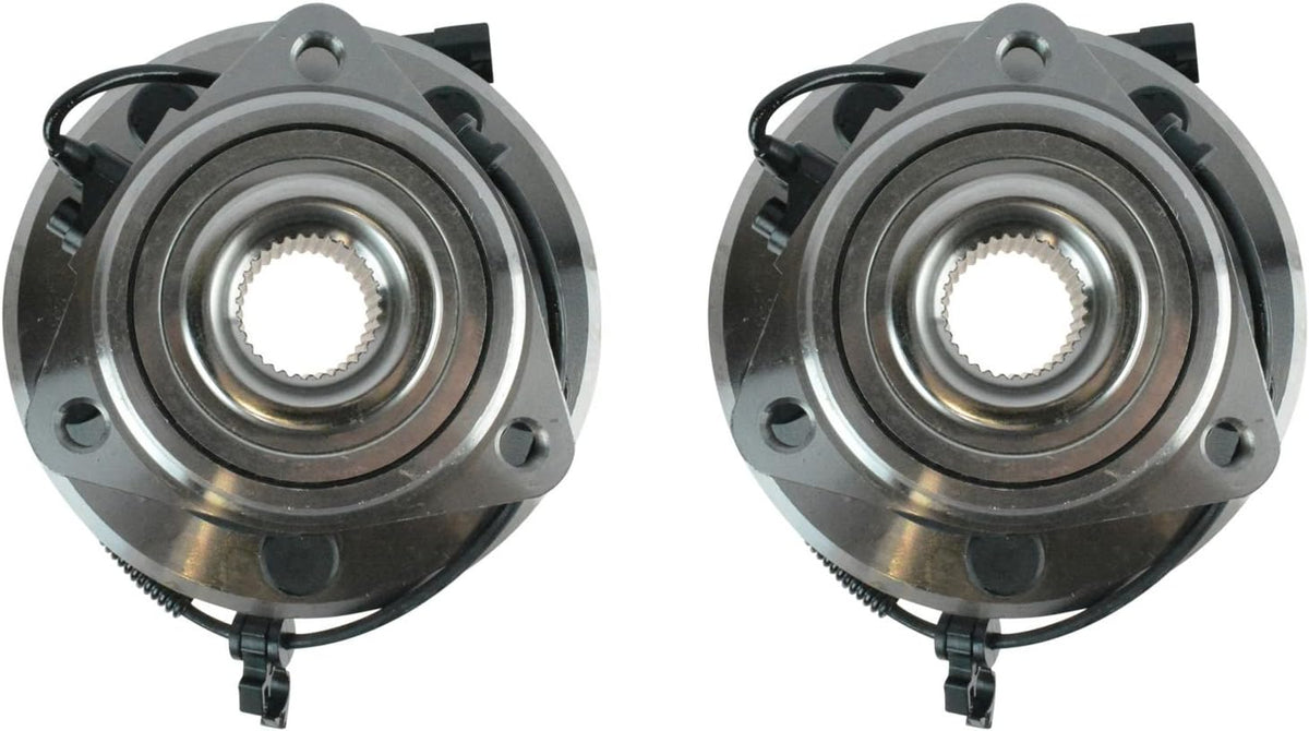 TRQ Front Wheel Bearing & Hub Assembly Set