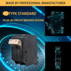 80 Amp 2-Pole Circuit Breaker, 3/4-Inch Plug-in Type Molded Case