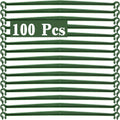 100 Pcs Plant Stake Arms for Tomato Cage, 11.8” Expandable Plant Supports Trellis Connector with 2 Buckles for 11mm