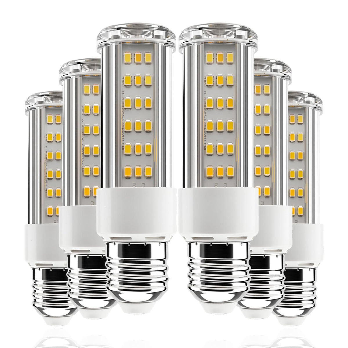 6-Pack 20W LED Corn Light Bulb - 150W Equivalent,3000LM,E26/E27 Base 5000K