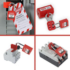 Electrical Lockout Tagout Kit, Lock Out Tag Out Kits with Safety Padlocks