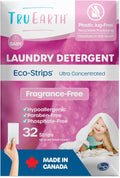 Laundry Detergent Sheets, Unscented for Baby, 32 Strips