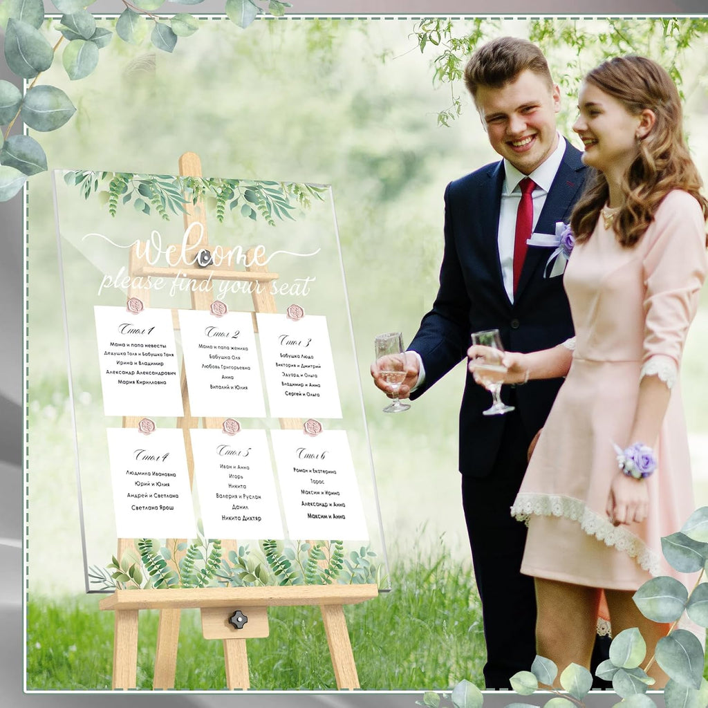 Wedding Seating Chart Board Display 24x18 Welcome Please Find Your Seat Acrylic Table Seating Chart Board for Wedding