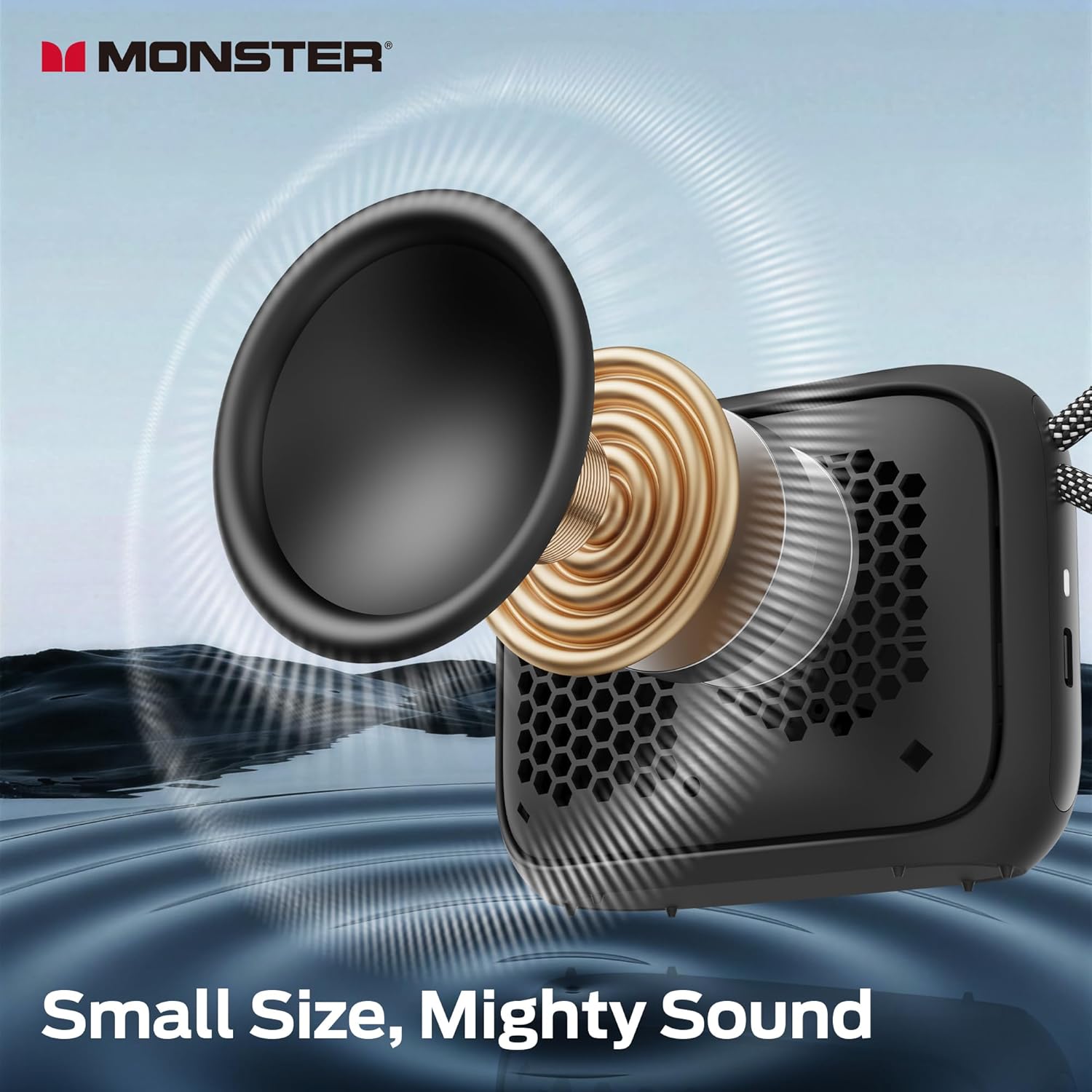 S520 Portable Speaker, IPX7 Waterproof Speakers Bluetooth Wireless, Bluetooth 6.0 Small Speaker, 12 Hours Battery