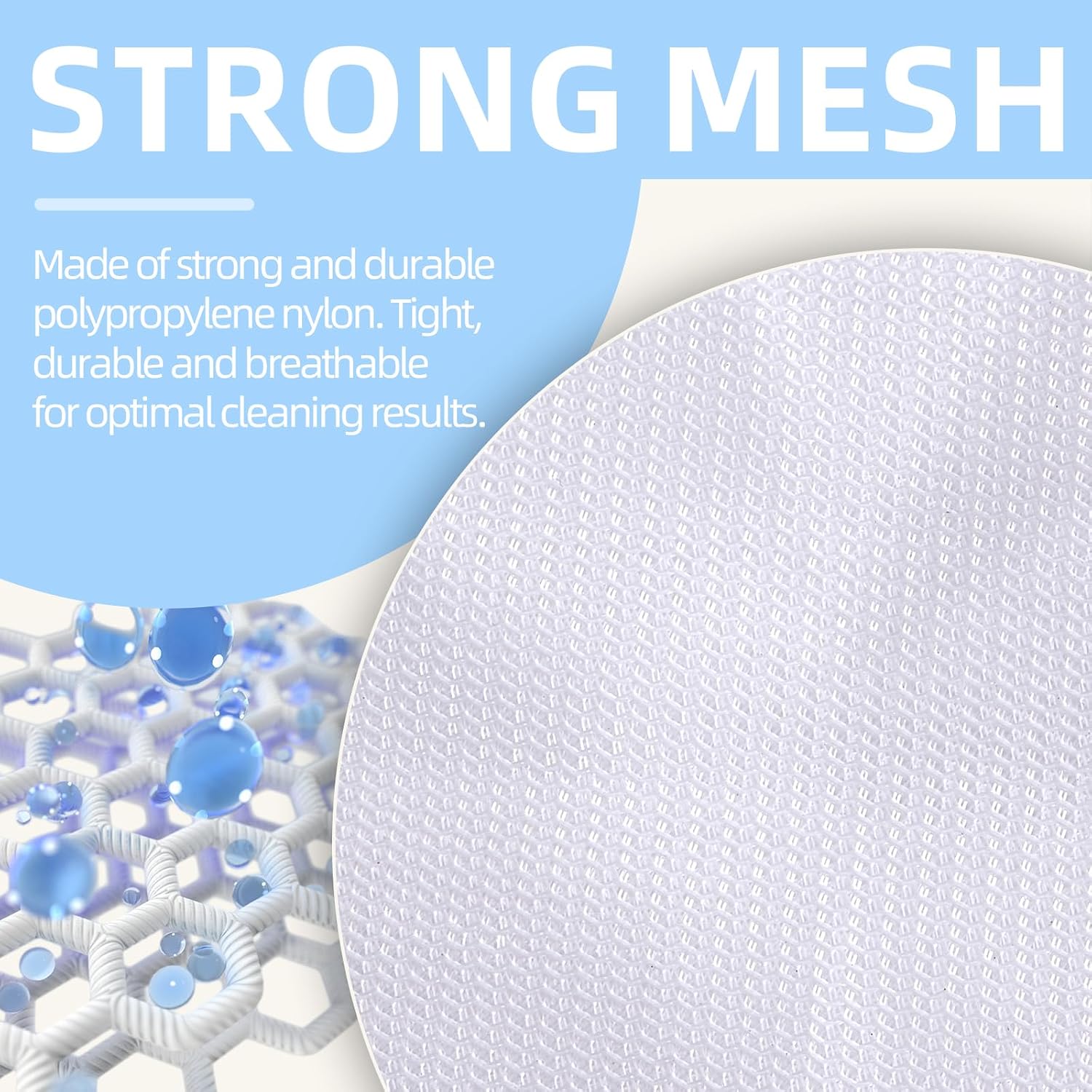 Mesh Laundry Bags, Mesh Wash Bags, Durable Mesh Structure with Strong Zipper, Suitable for Underwear, Delicate