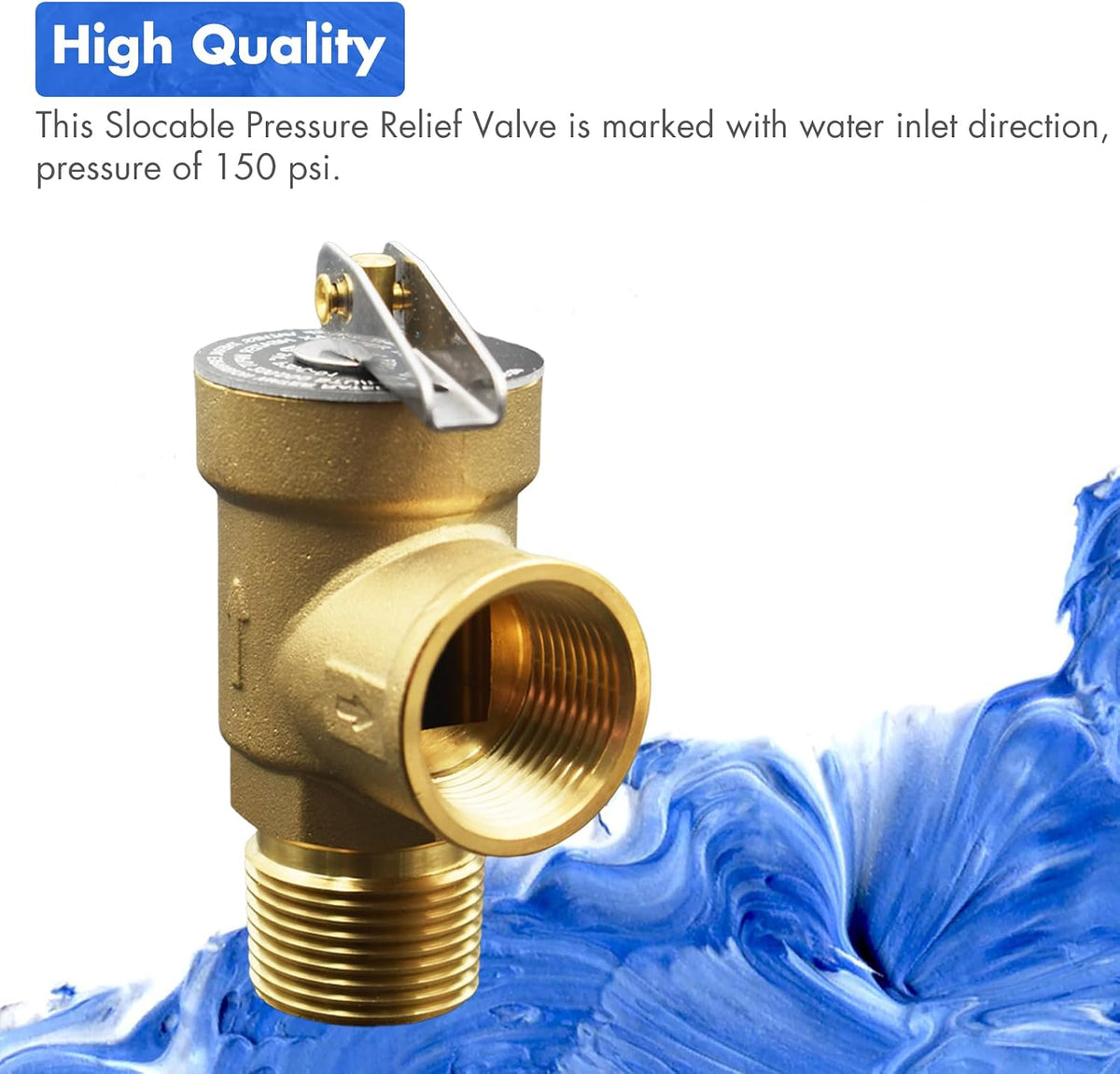 VAV 3/4" Pressure Relief Valve, 150 PSI, Lead-Free, CSA Listed