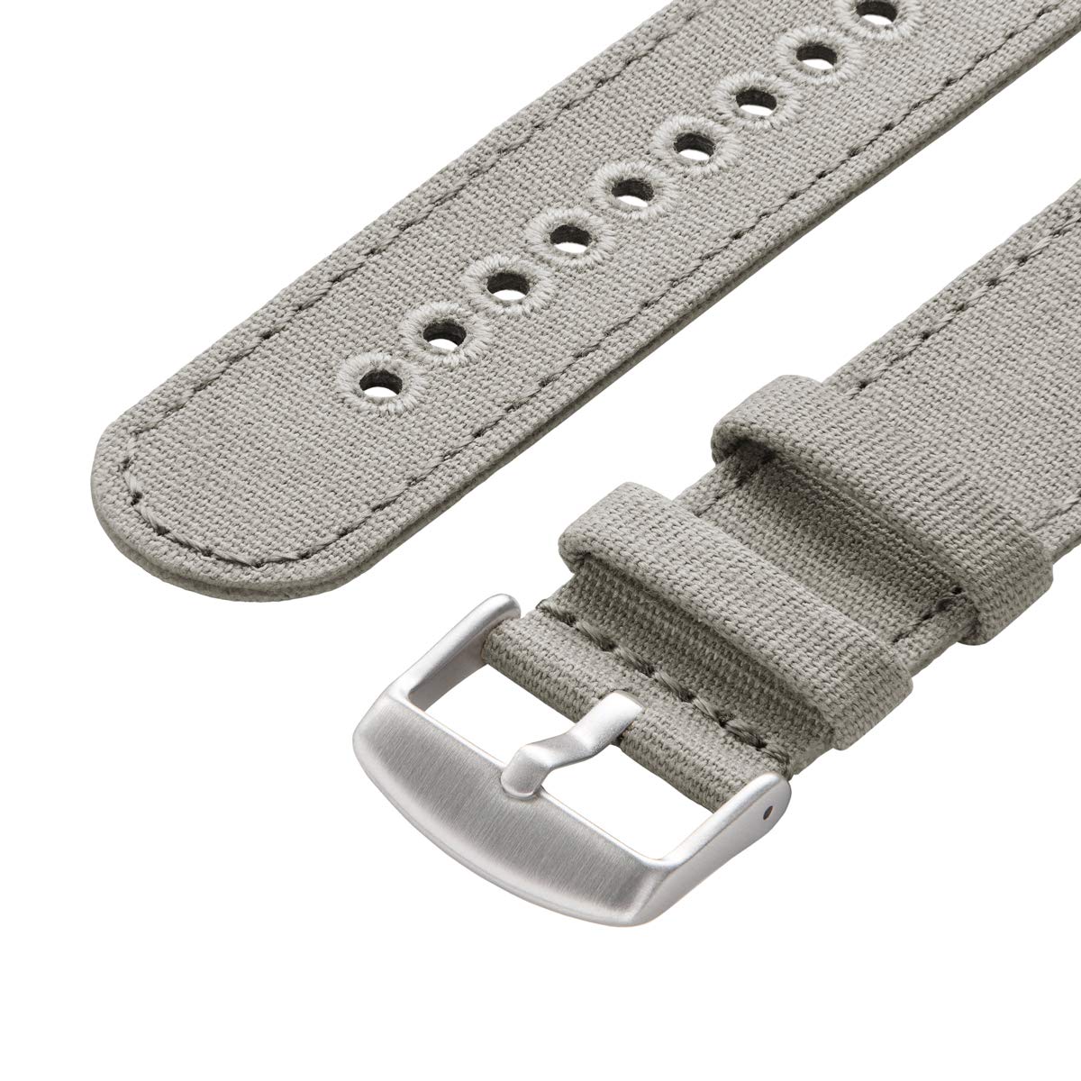 Canvas Quick Release Watch Bands (Ash Gray, 18mm)