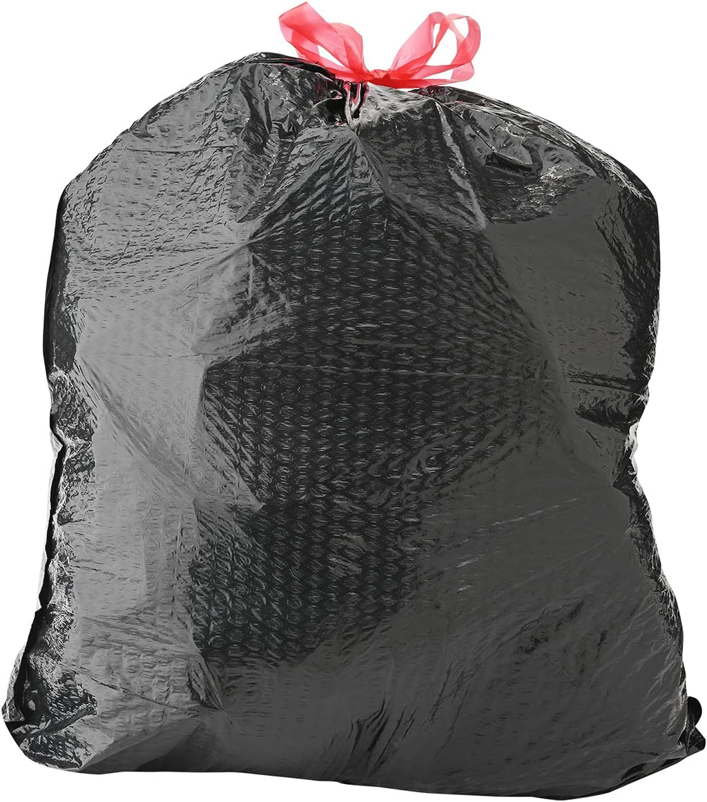 Flextra Multipurpose Drawstring Trash Bags, 30 Gallon, 50 Count, Tear Resistant
