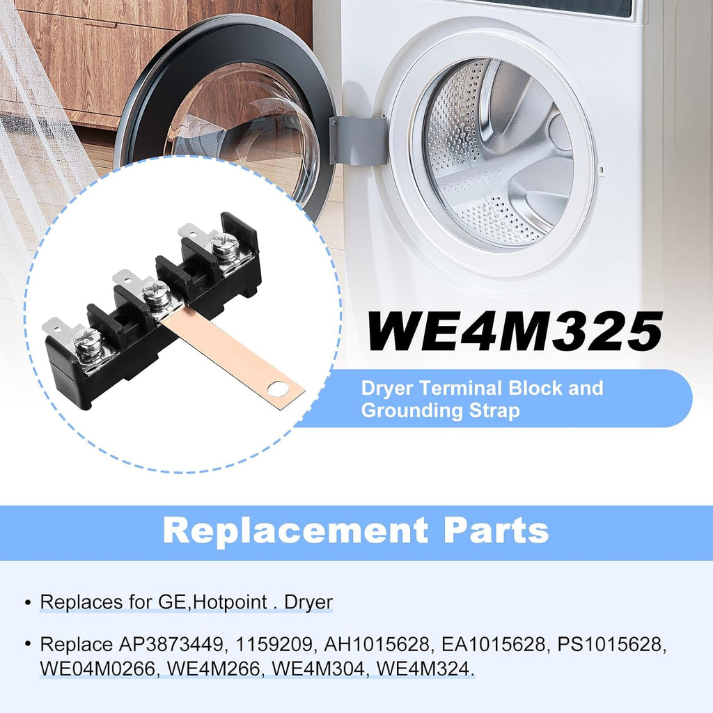 WE4M325 Dryer Terminal Block and Grounding Strap