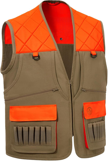 Multi Pockets Upland Field Bird Hunting Vest Water Resistant Rip Stop for Men Women
