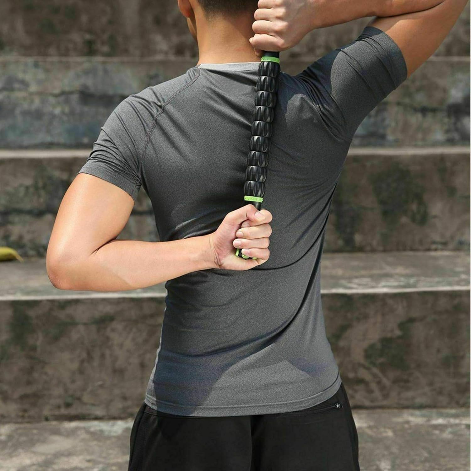 (TM) Muscle Roller Stick - Massage Tool for Releasing Myofascial Trigger Points, Reducing Muscle Soreness, Soothing